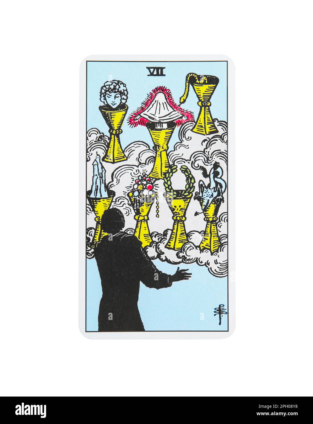 Seven cups tarot card hi-res stock photography and images - Alamy