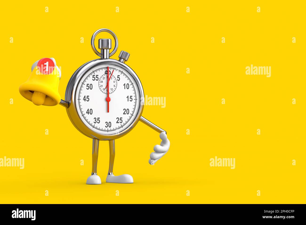 Modern Stopwatch Cartoon Person Character Mascot witn Cartoon Social ...