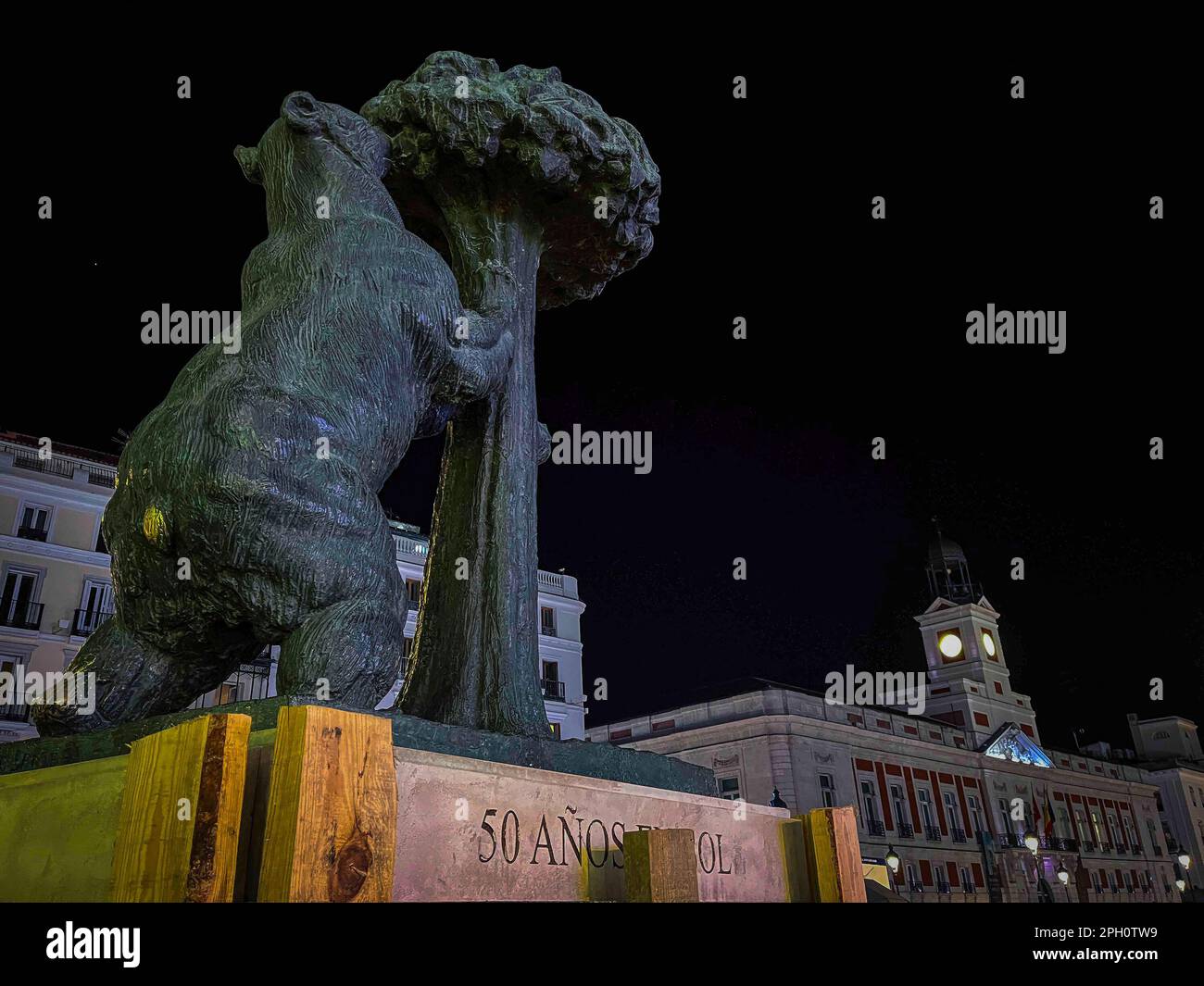 The statue of the Bear and the Strawberry Tree moved to its new ...