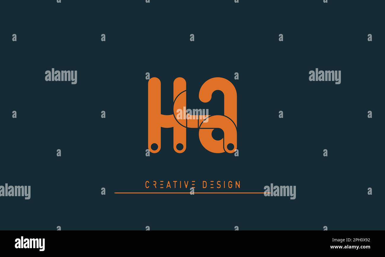 Alphabet letters Initials Monogram logo HJ , JH Stock Vector