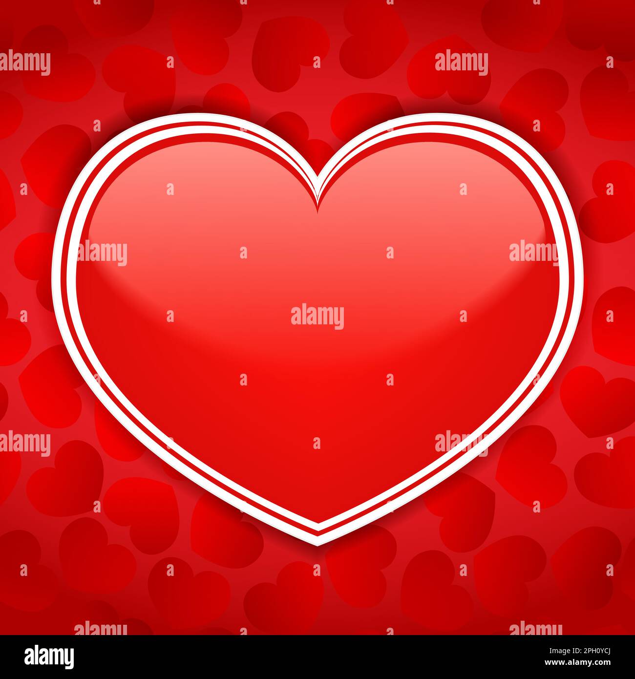 Red heart, vector eps10 illustration Stock Vector Image & Art - Alamy