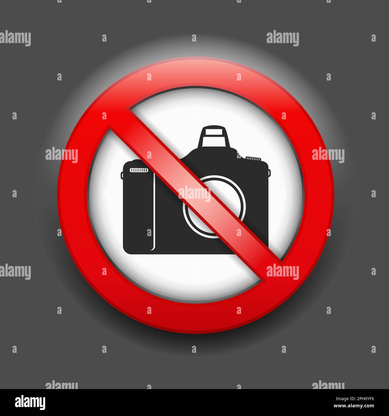 Nophoto Impa Sign Photo sign vector vectors hi-res stock photography and images - Alamy