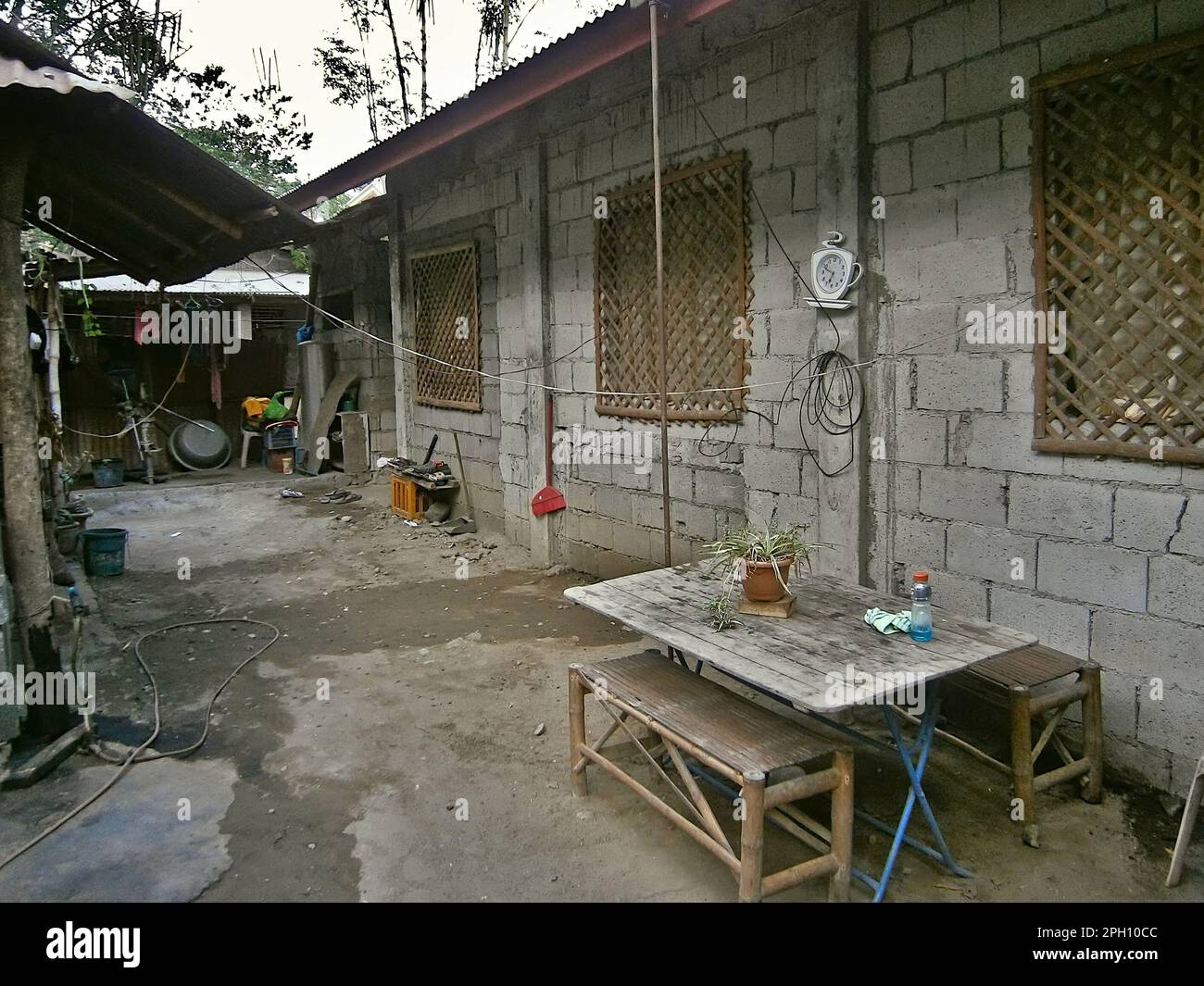 Farmhouse yard in the countryside of Luzon Philippines Stock Photo Alamy