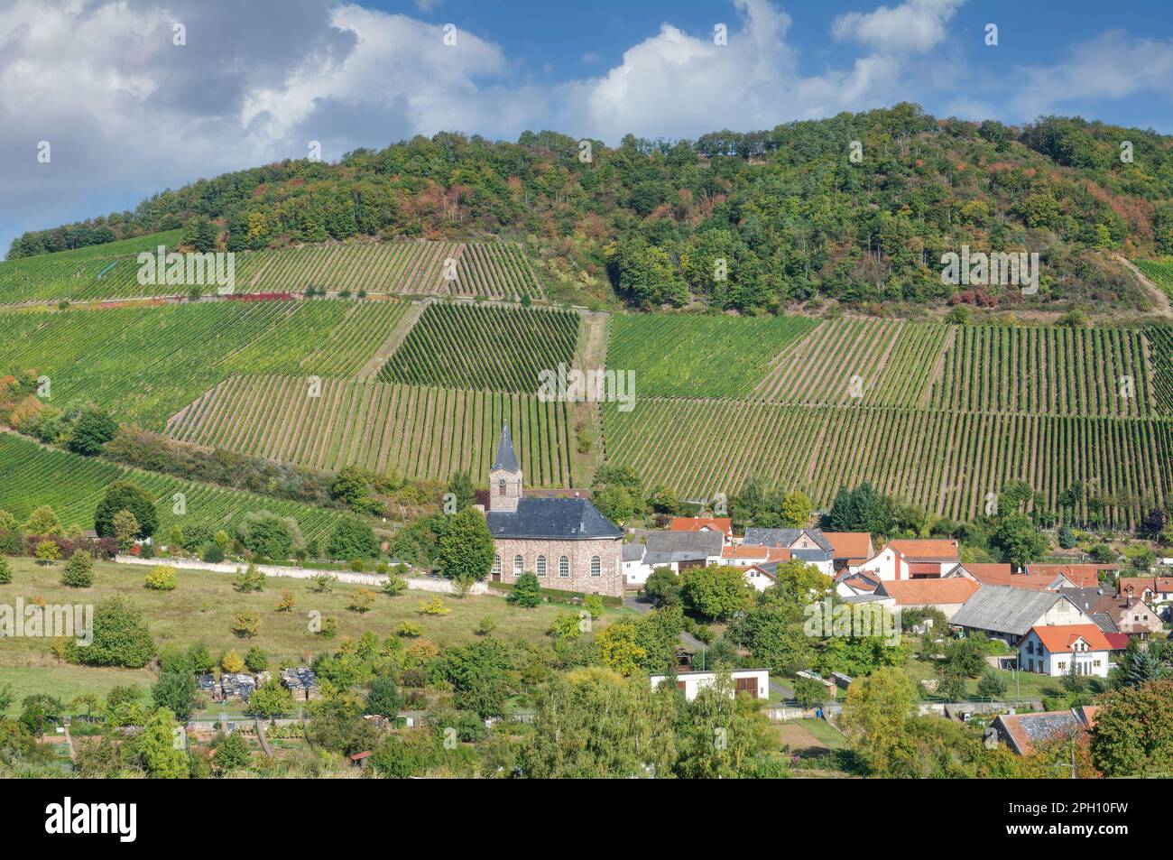 Wine Village of Kirschroth,Bad Kreuznach District,Rhineland-Palatinate,Germany Stock Photo