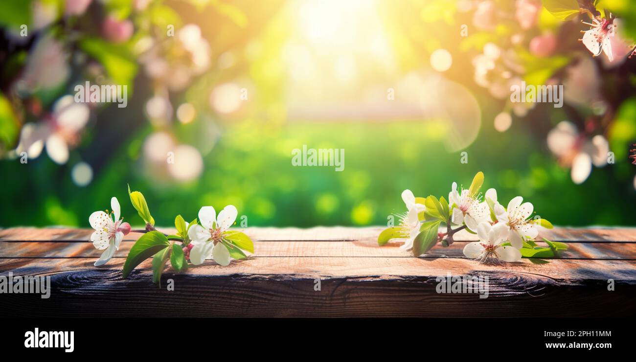 Spring background with empty wooden table. Empty wooden table in spring blooming cherry orchard during sunny day. Natural template for product display Stock Photo - Alamy spring-background-with-empty-wooden-table-empty-wooden-table-in-spring-blooming-cherry-orchard-during-sunny-day-natural-template-for-product-display-stock-photo-alamy