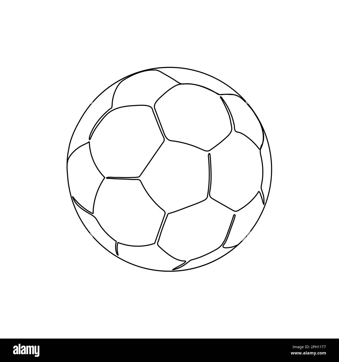 Football Or Soccer Vector Football Sport Event One Continuous Line 