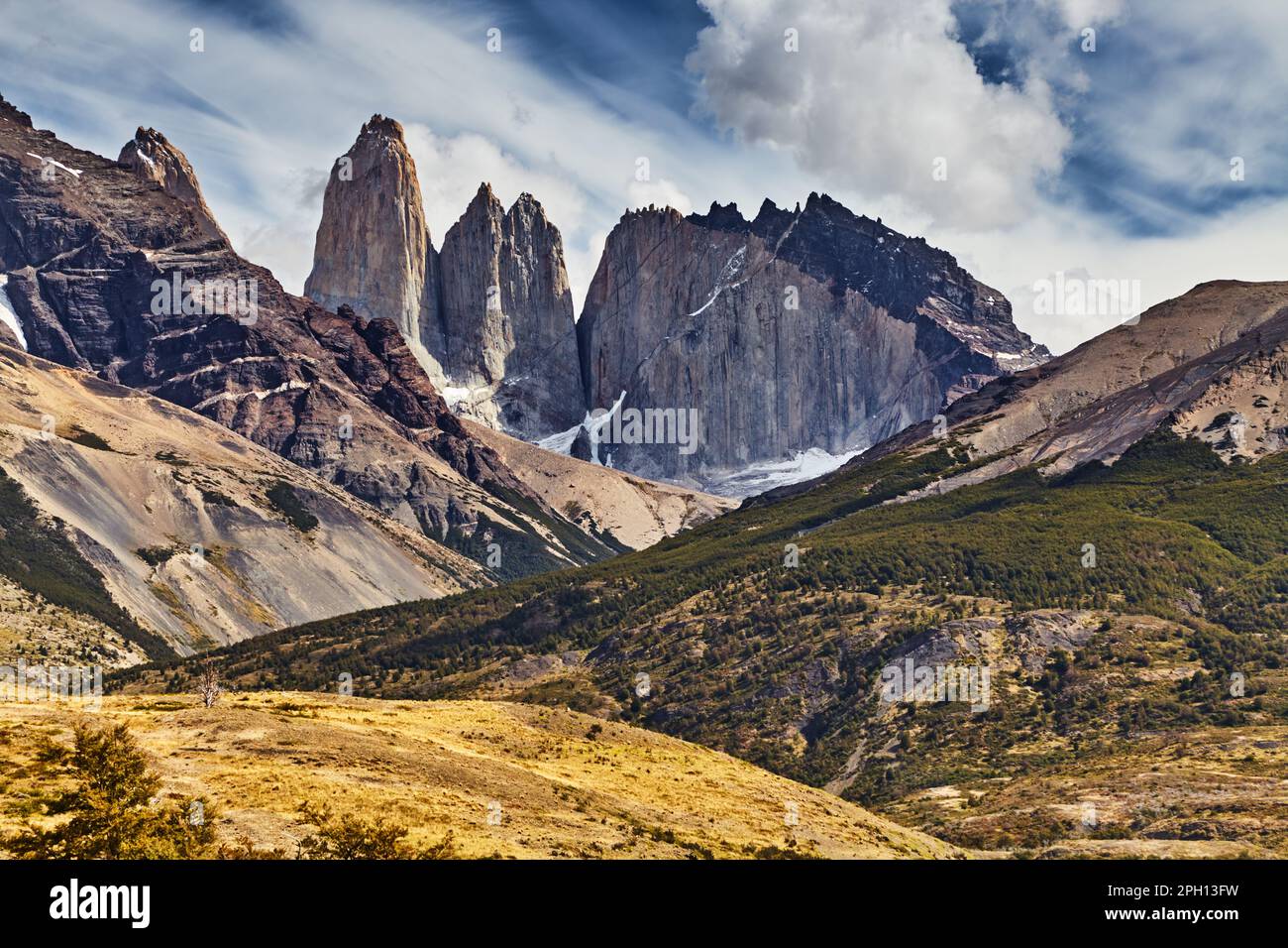 Torres del Paine National Park, Patagonia, Chile Stock Photo