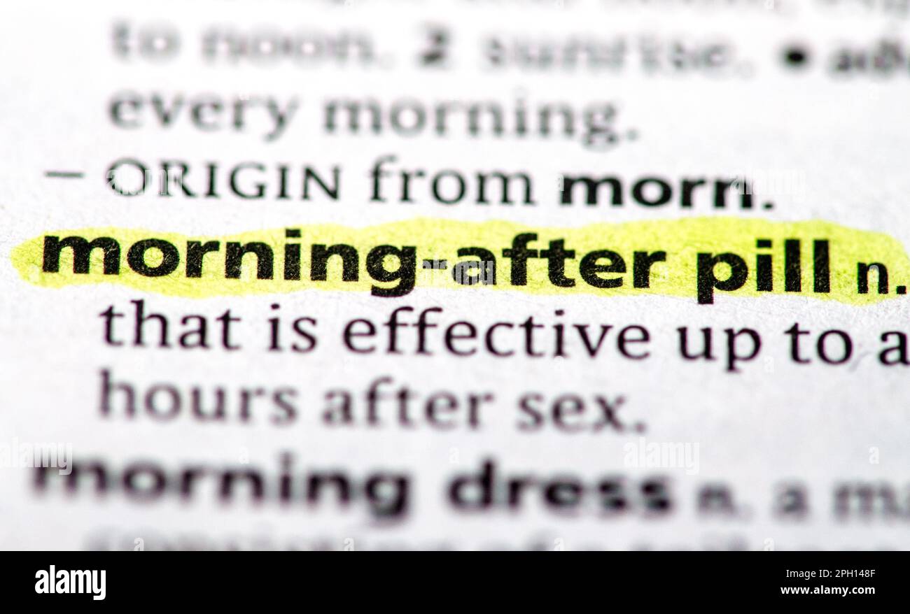 morning after pill Stock Photo