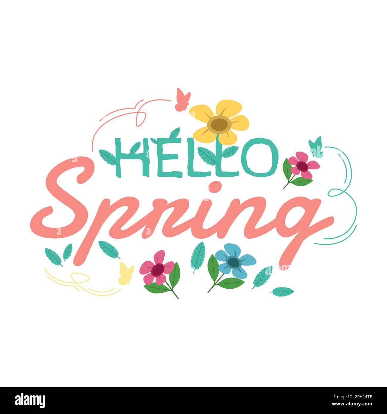 Seasonal spring logo design vector. Fresh spring logo design with ...