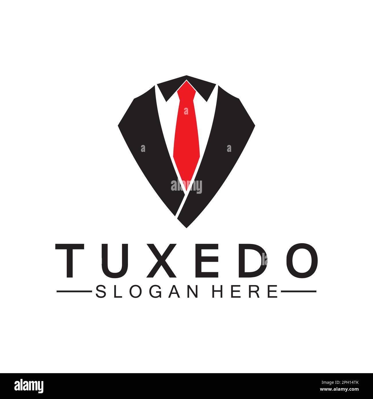 Tuxedo Logo template vector icon illustration design Stock Vector