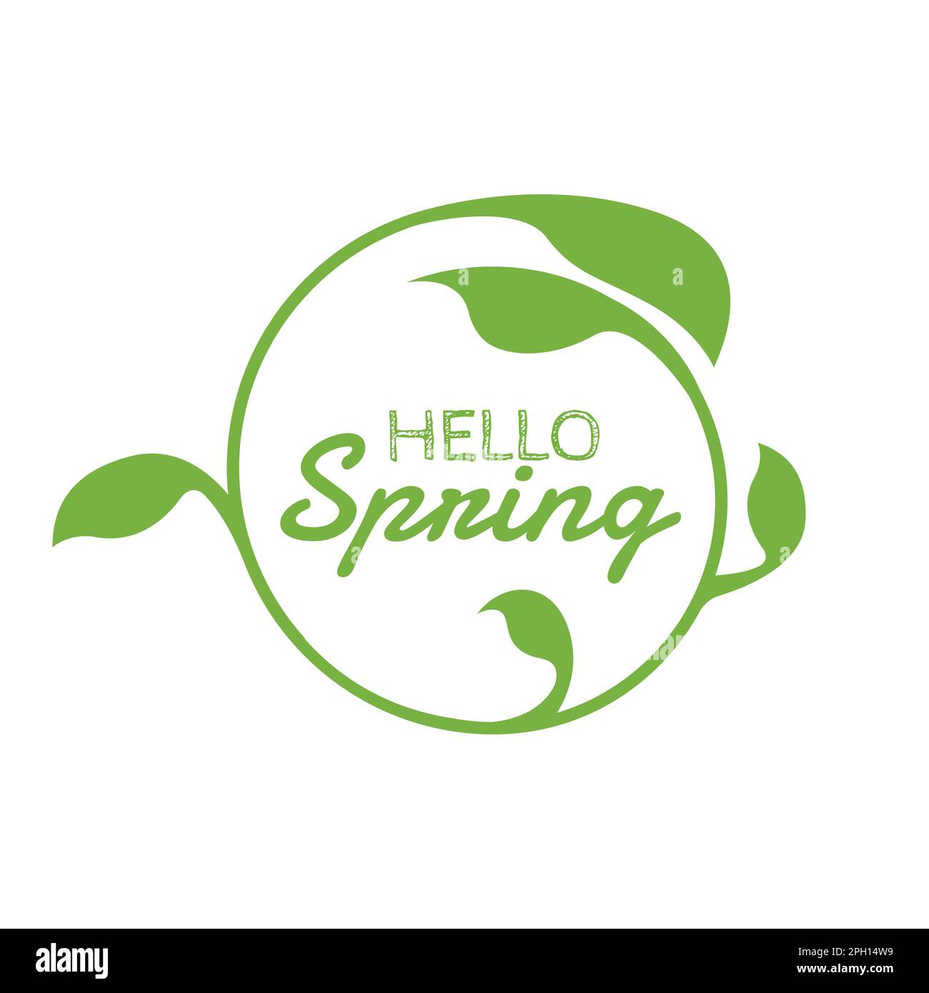 Seasonal spring logo design vector. Fresh spring logo design with