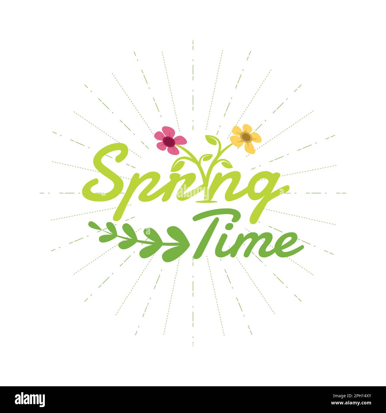 Seasonal spring logo design vector. Fresh spring logo design with ...