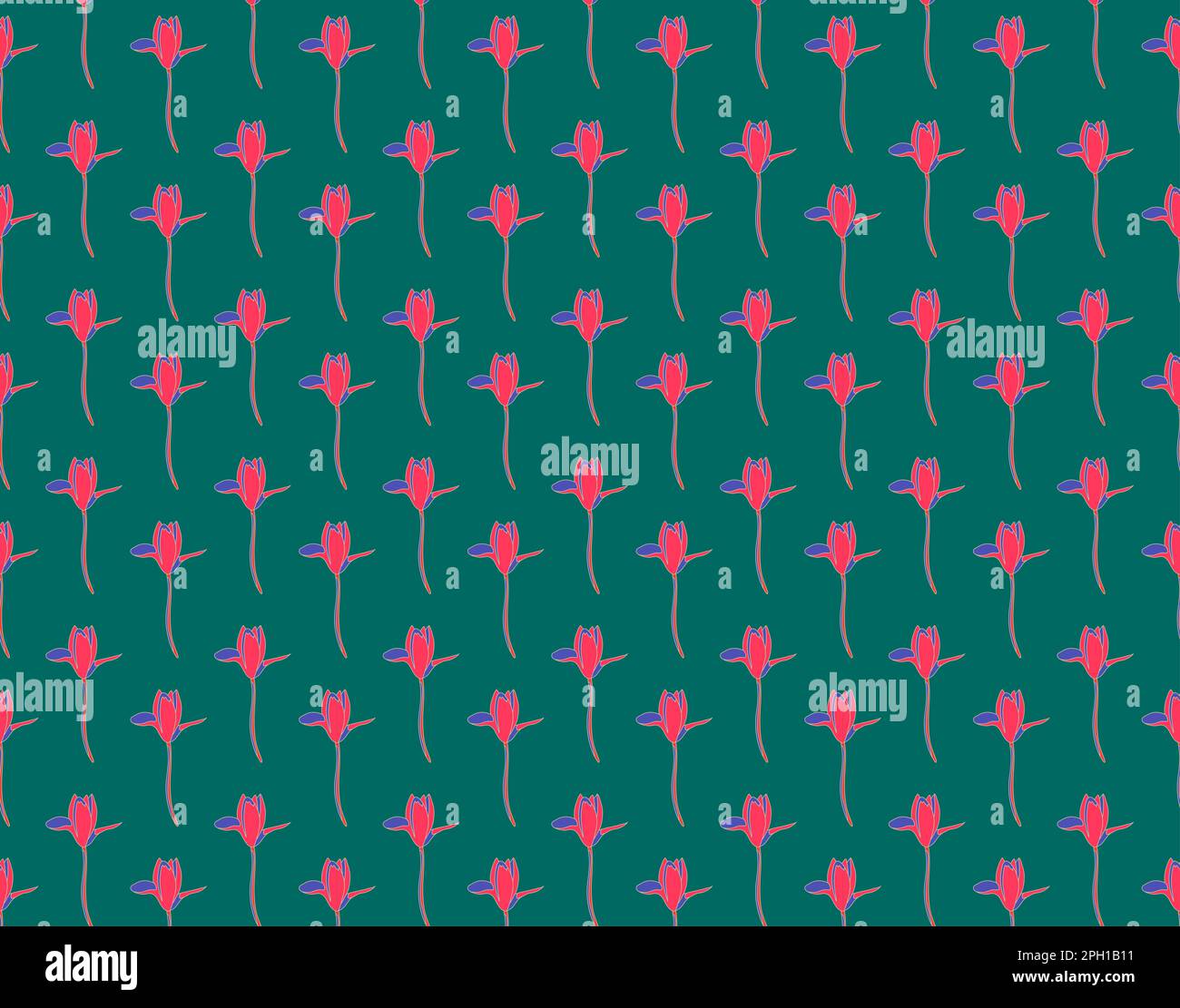 New trendy Flower Seamless Pattern Background, Floral seamless pattern design wallpaper fabric pattern design Stock Photo