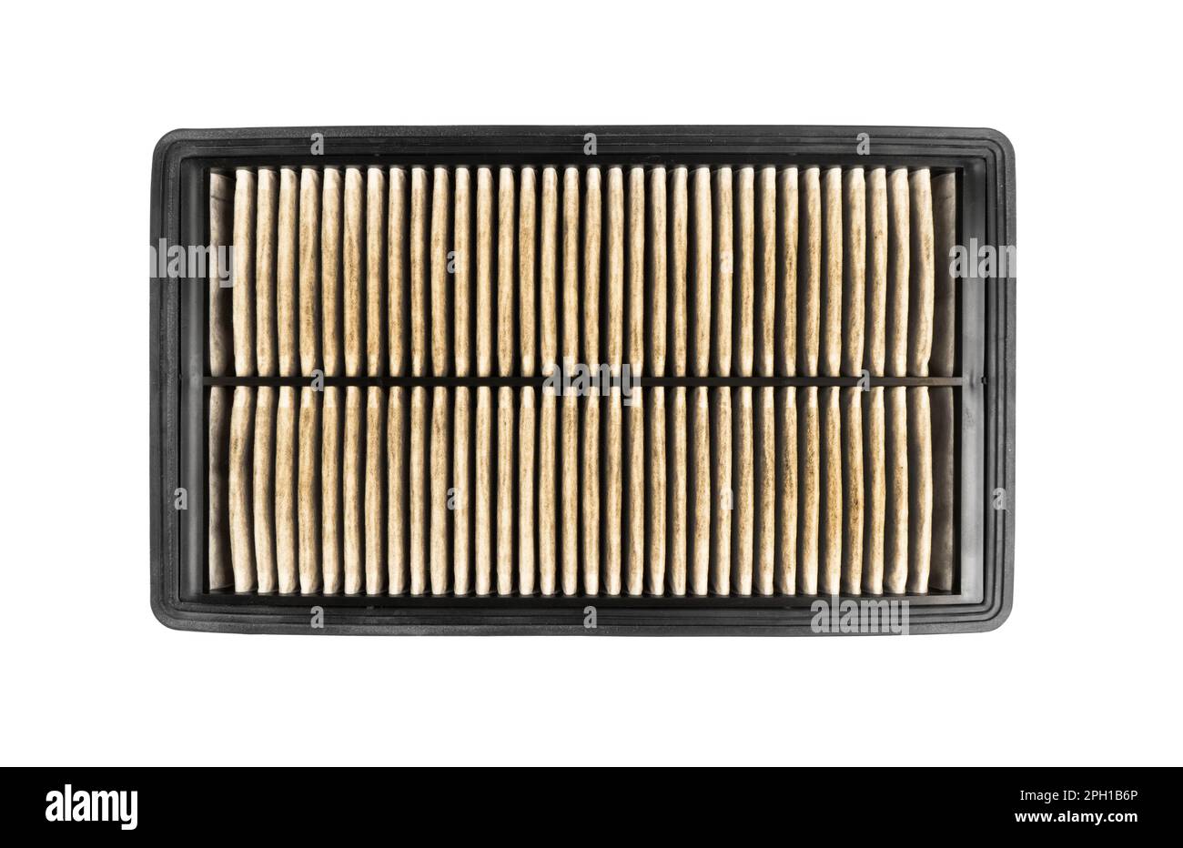 Used car cabin charcoal air filter texture background. Dirty carbon car