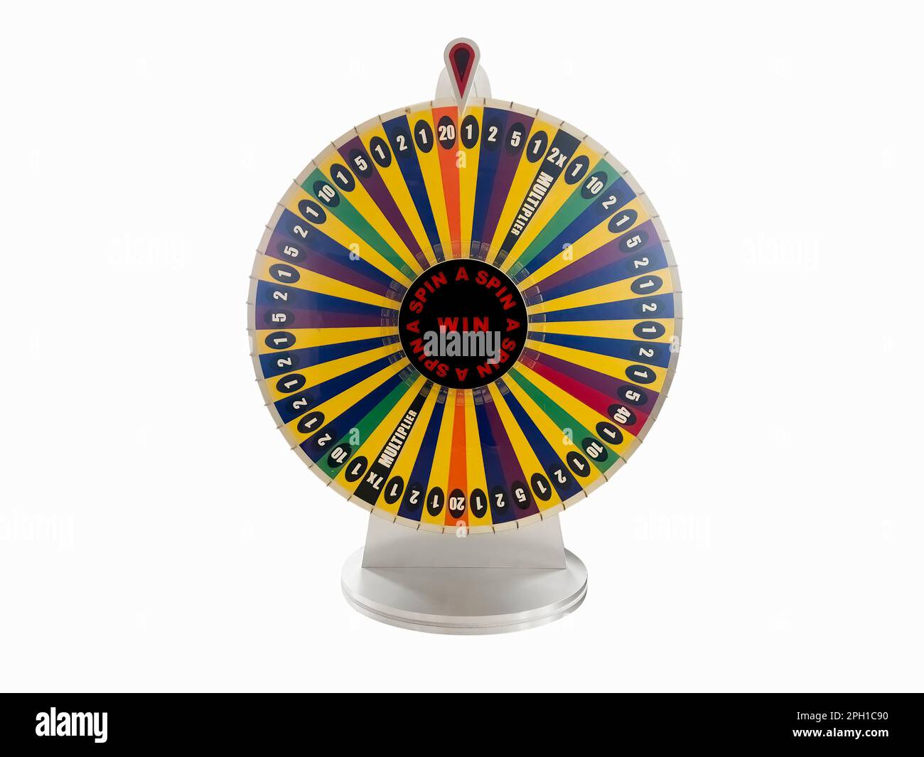 Fortune wheels. Lucky spinning roulette isolated on white background.. Casino spin game. Colorful prize wheel. Lottery prize roulettes games Stock Photo