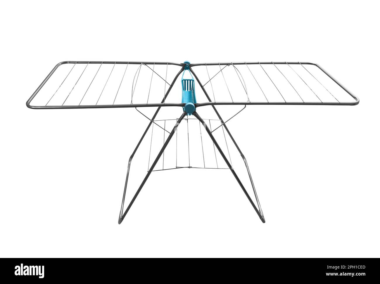 Folding clothes dryer isolated on white background Stock Photo - Alamy