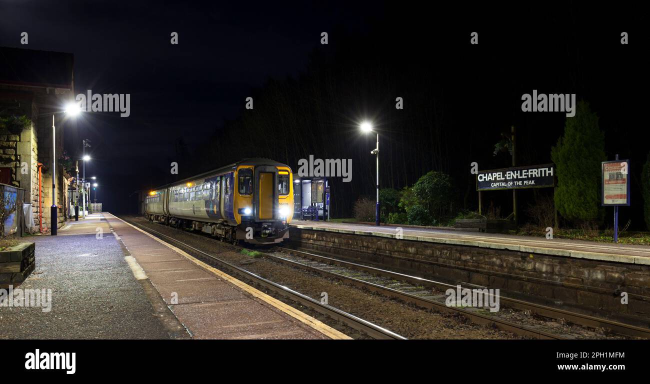 05/02/2023 ChapelEnLeFrith 156426 2B23 1856 Buxton to Hazel Grove (trains only running to