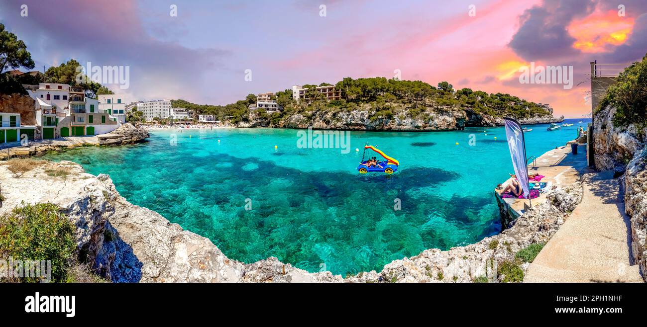 Beach in Santanyi, Mallorca, Spain Stock Photo