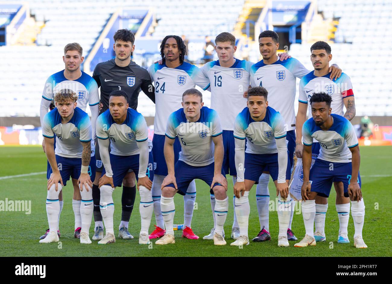 Leicester, UK. 25th Mar, 2023. Leicester, England, March 25th 2023: England team photo during the International Friendly football match between England and France at the King Power Stadium in Leicester, England. (James Whitehead/SPP) Credit: SPP Sport Press Photo. /Alamy Live News Stock Photo