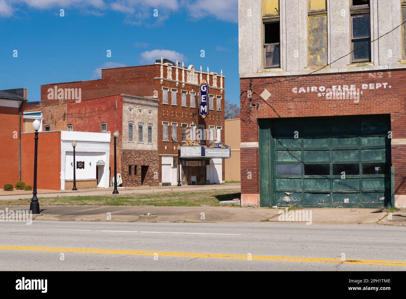 Cairo, Illinois United States March 19th, 2023 Old abandoned