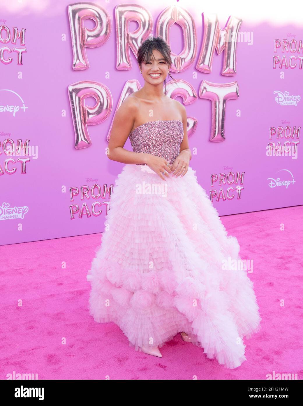 March 24, 2023, Los Angeles, California, United States: Peyton Elizabeth Lee attends the Disney Plus Orignal Movie Premiere ''Prom Pact' (Credit Image: © Billy Bennight/ZUMA Press Wire) EDITORIAL USAGE ONLY! Not for Commercial USAGE! Stock Photo