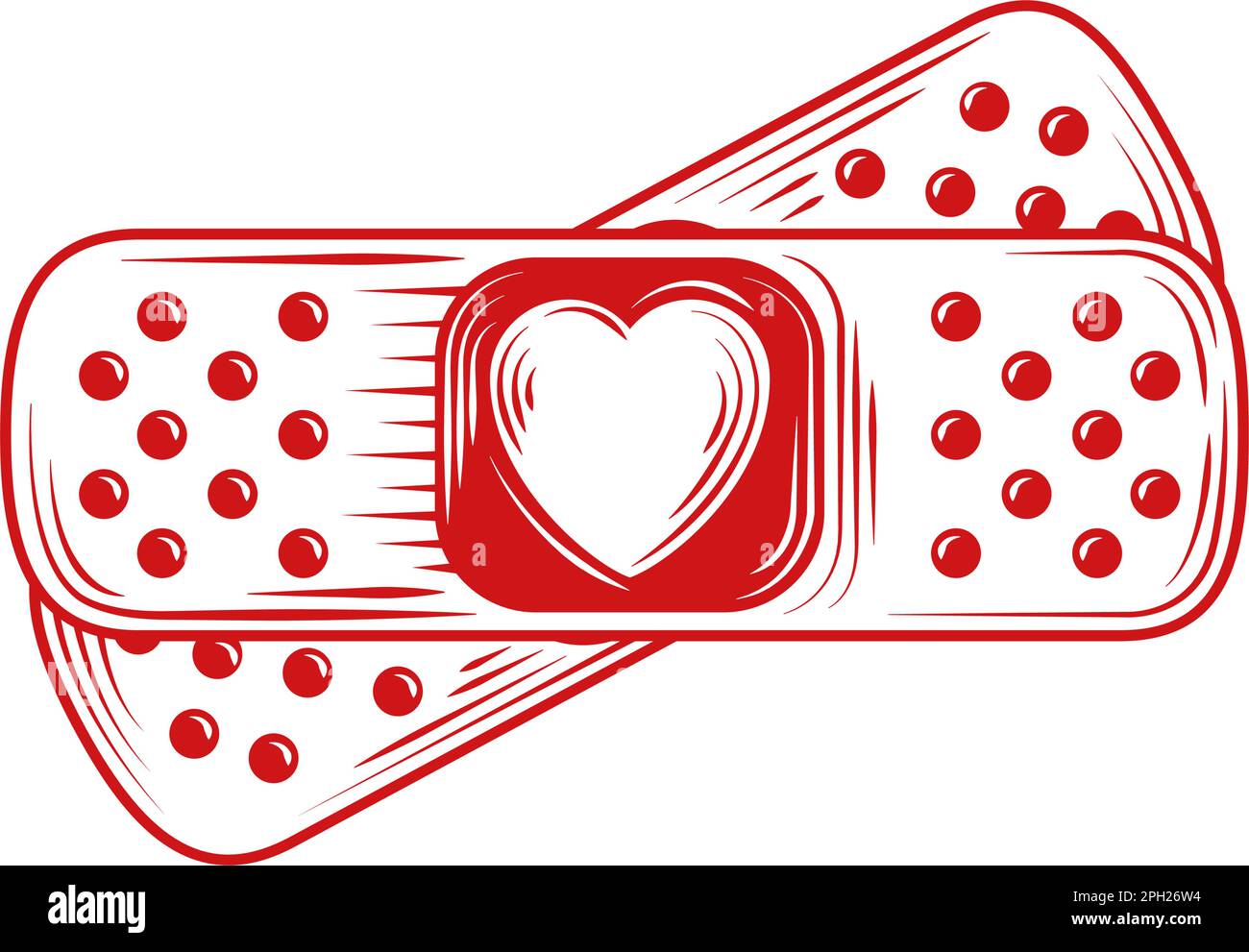 band aid love doodle Stock Vector Image & Art - Alamy