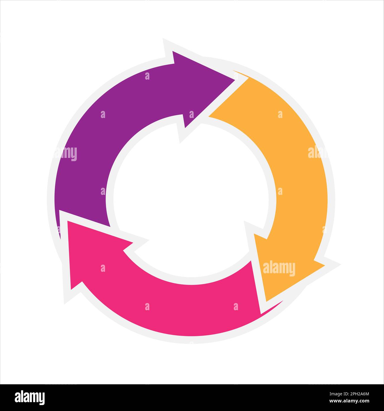 Colorful pie chart icon on white background. Vector illustration Stock ...