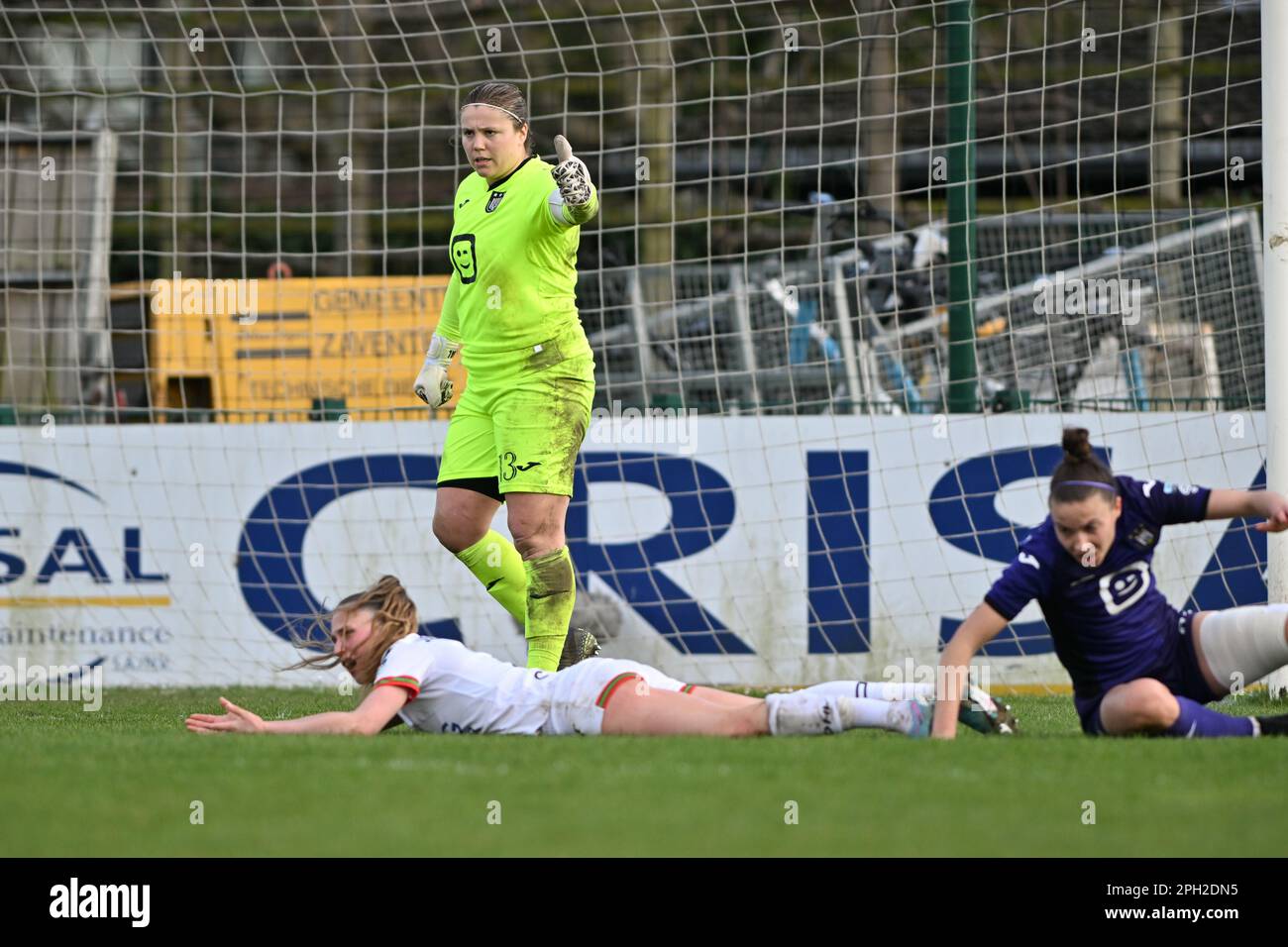 goalkeeper Justien Odeurs (13) of Anderlecht pictured during a female