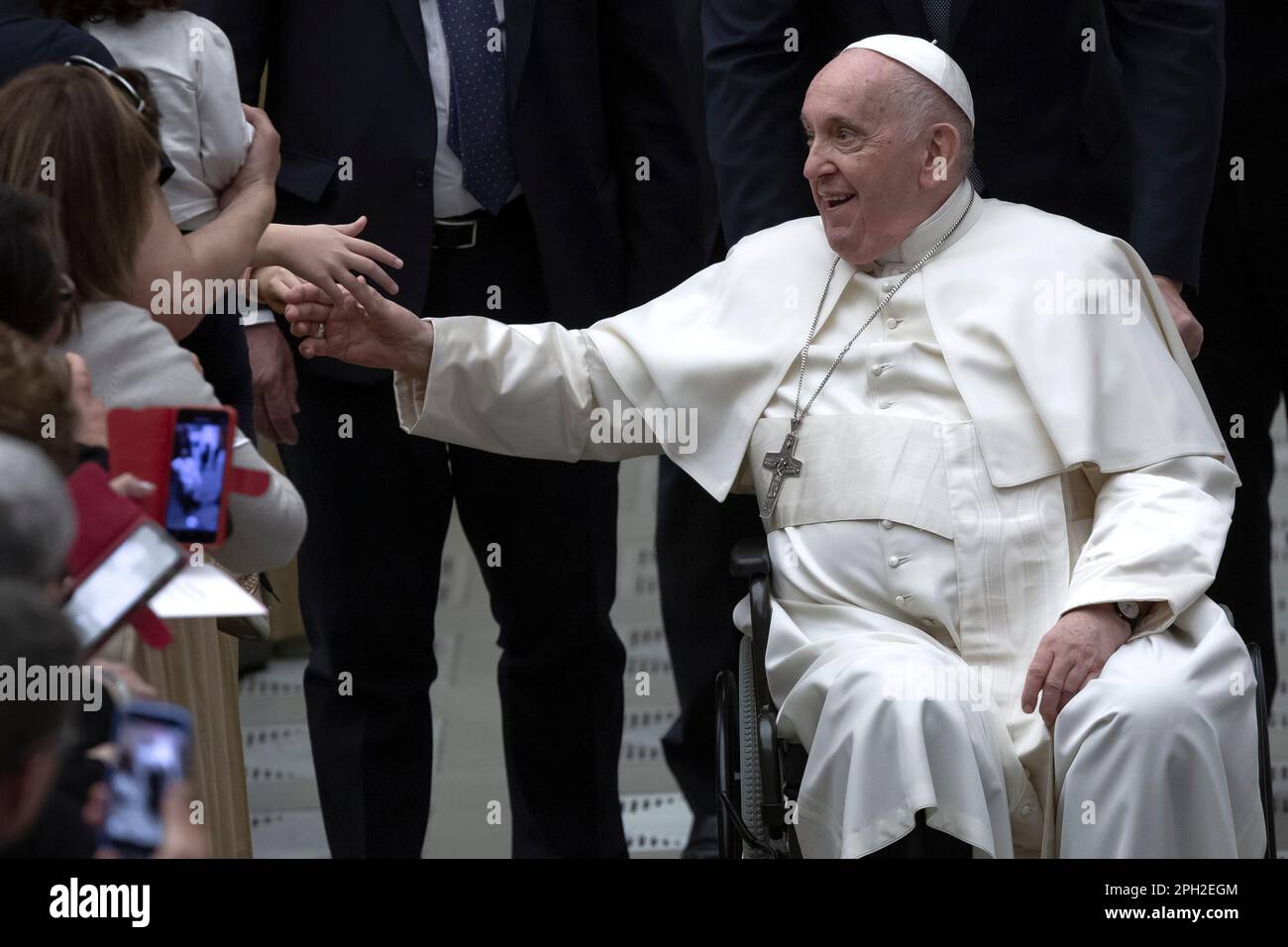 Vatican Citi, Vatican, 25 March 2023, Pope Francis meets the faithful