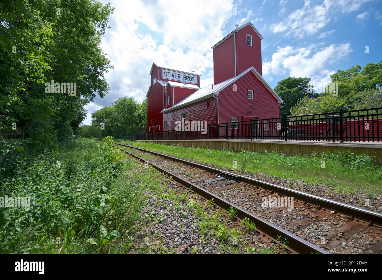 Railroad station in Ontario, Canada Stock Photo - Alamy