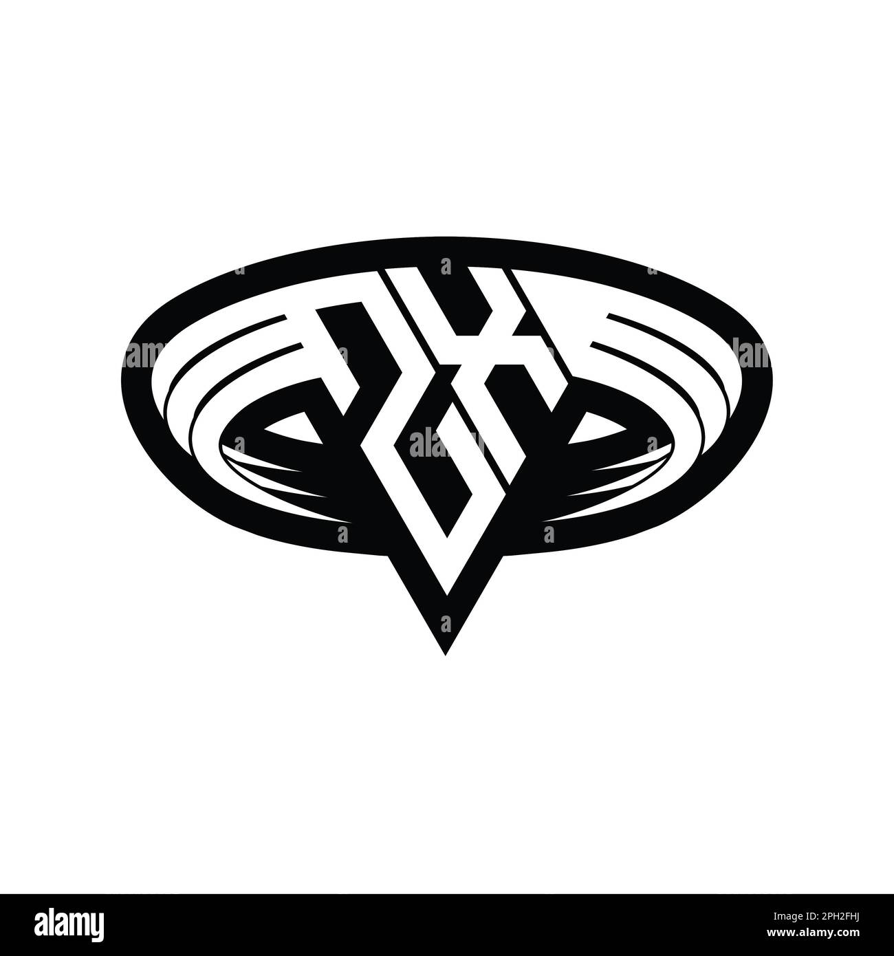 ZX Logo monogram letter with triangle shape slice isolated outline ...