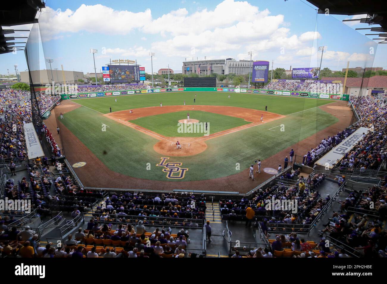 Baton Rouge, LA, USA. 25th Mar, 2023. A wide shot of the full stadium