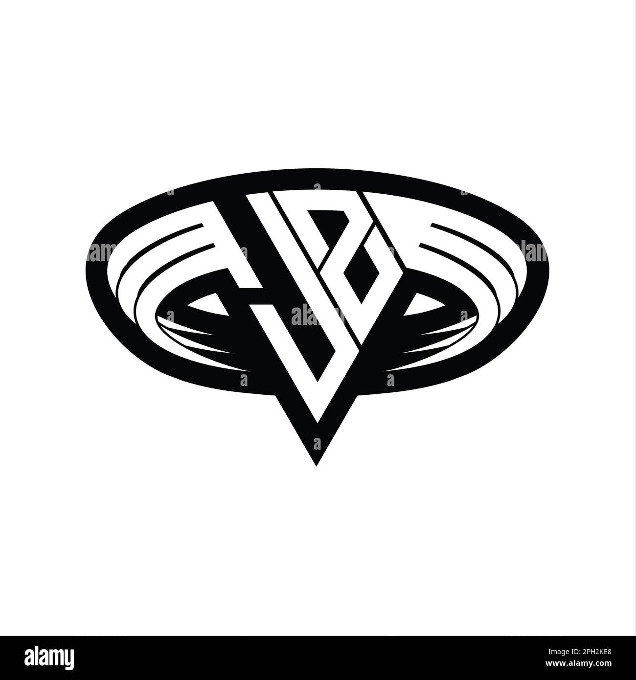 JZ Logo monogram letter with triangle shape slice isolated outline ...