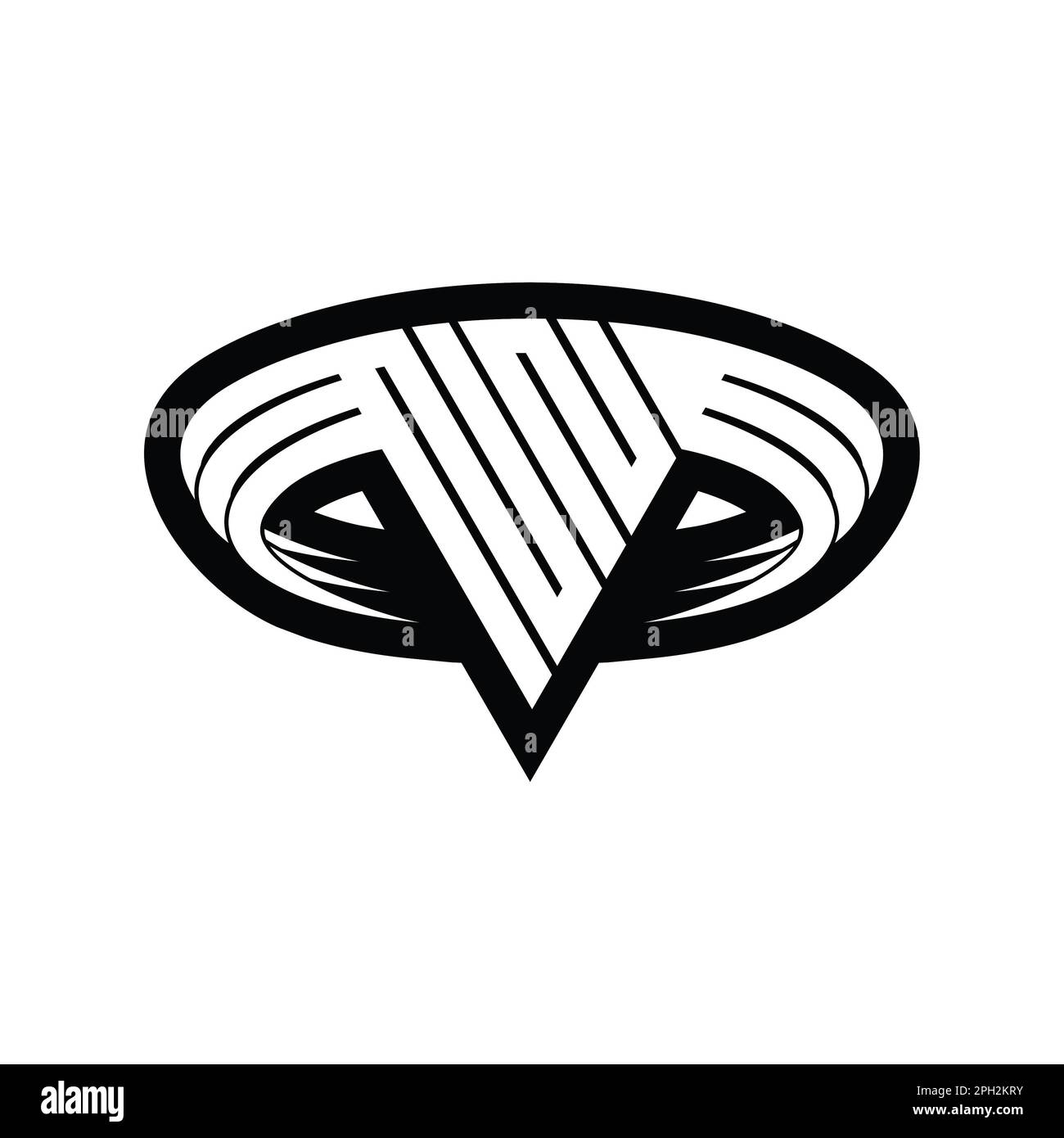 NN Logo monogram letter with triangle shape slice isolated outline ...