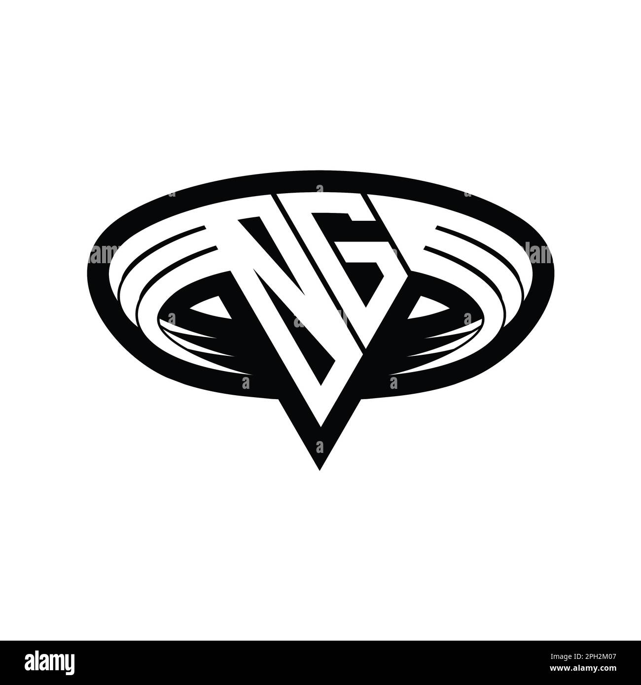 OG Logo monogram letter with triangle shape slice isolated outline ...