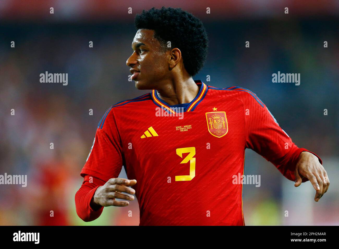 Alejandro Balde of Spain during the European Qualifiers match between