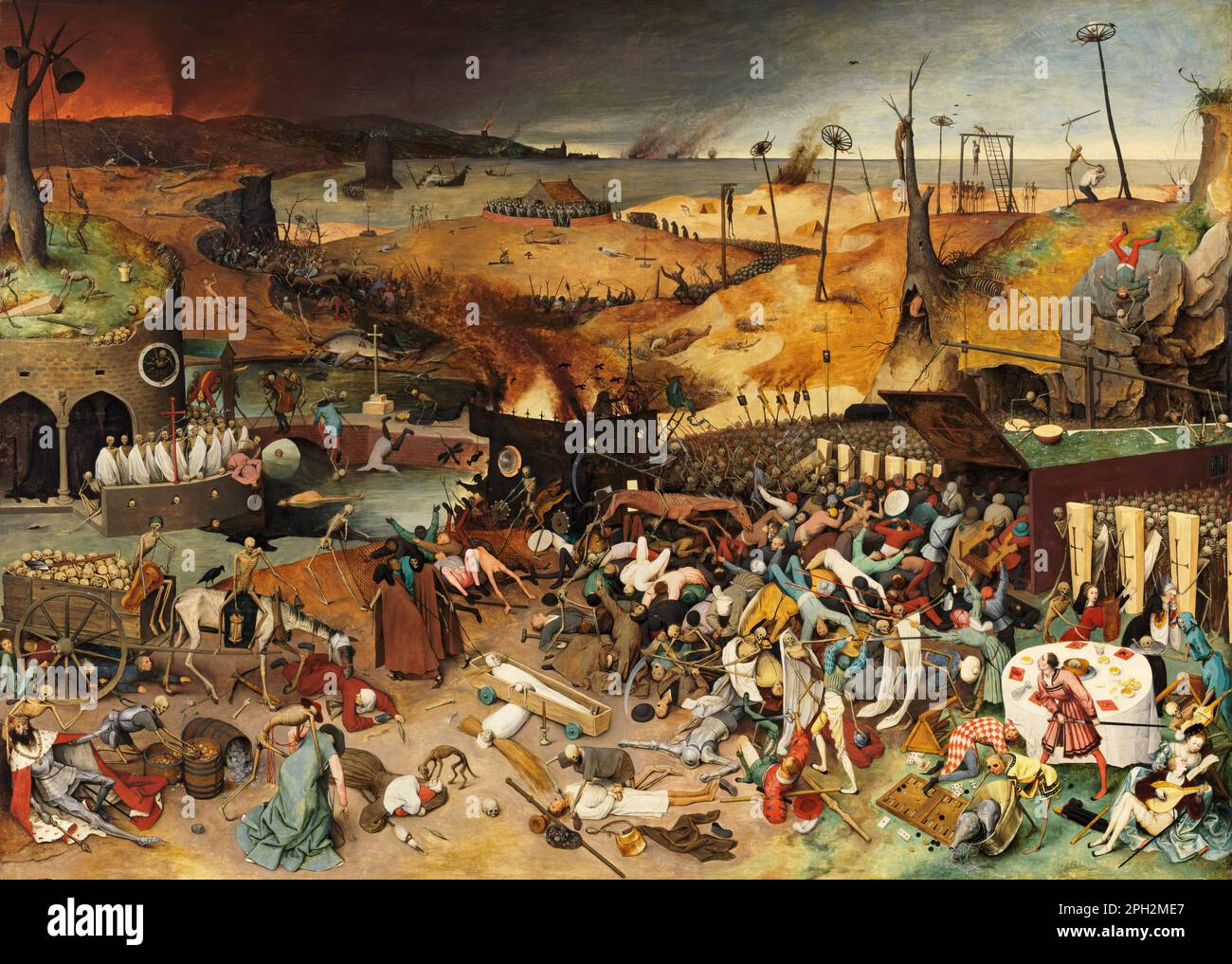 The Triumph of Death.  Pieter Bruegel the Elder.  c 1562. Stock Photo