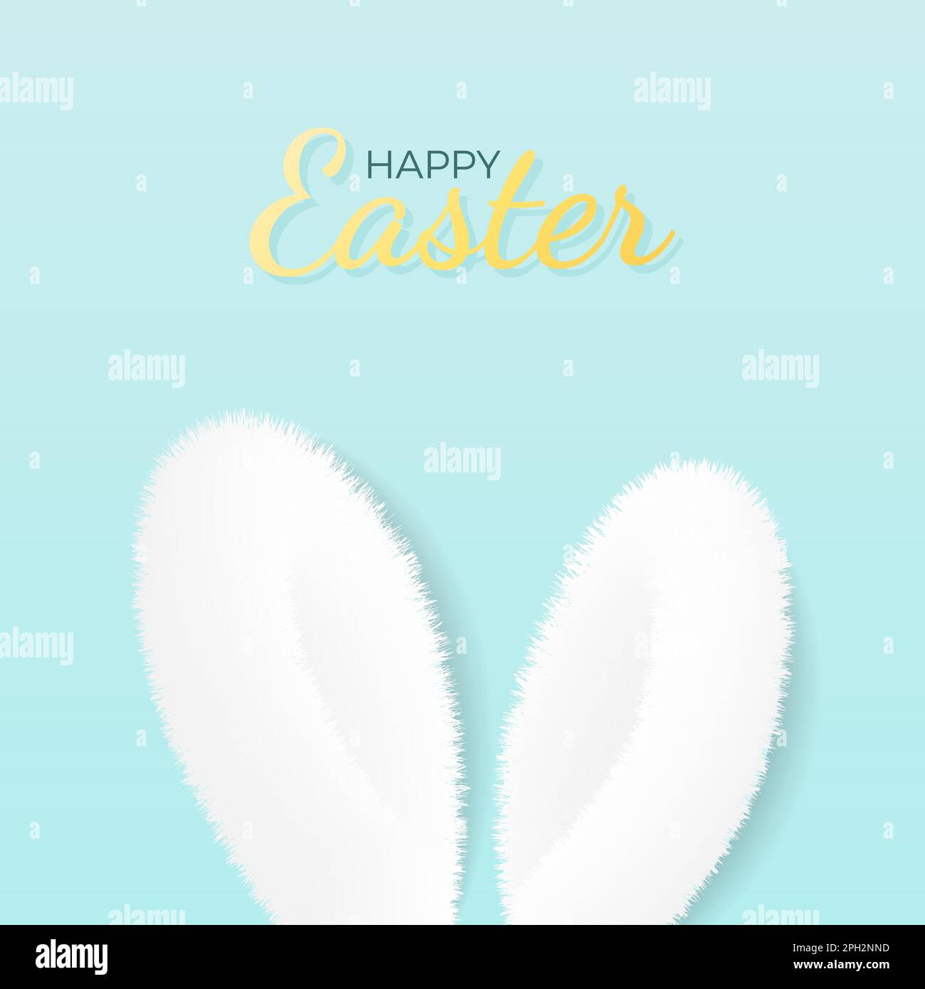 Ears cute fluffy rabbit Stock Vector Images - Alamy