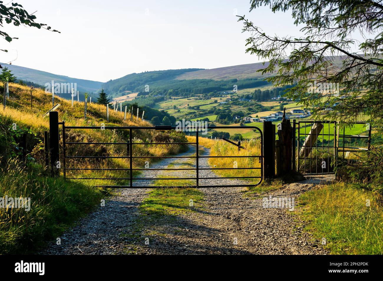 Former rural entrance in the Wicklow Mountains Stock Photo Alamy