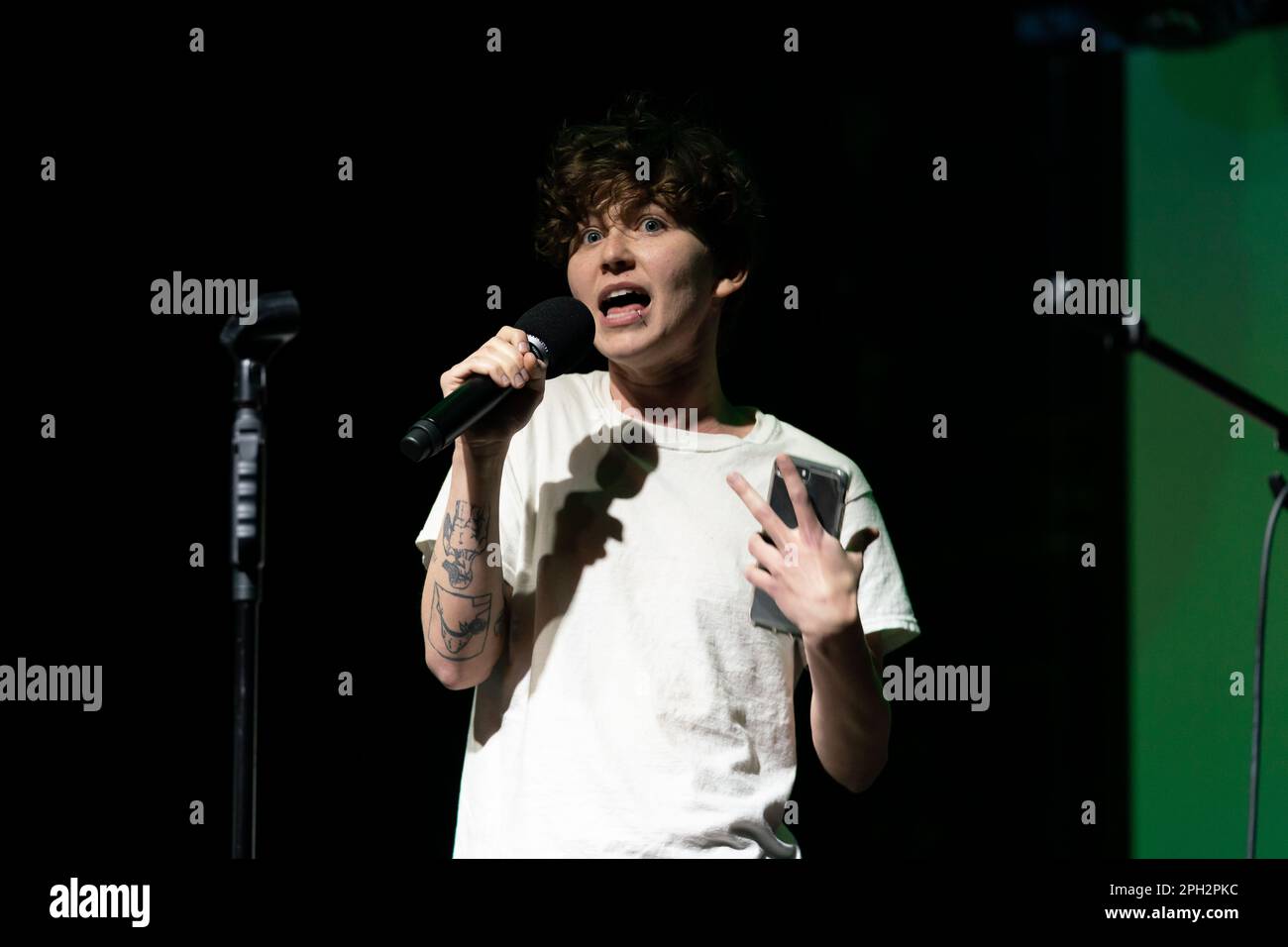 Miles McKenna Performing Stock Photo - Alamy