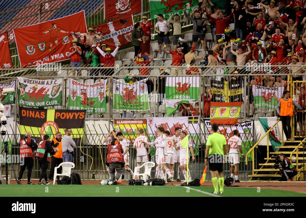 Soccer Football UEFA Euro 2024 Qualifier Group D Croatia v Wales Stadion Poljud, Split