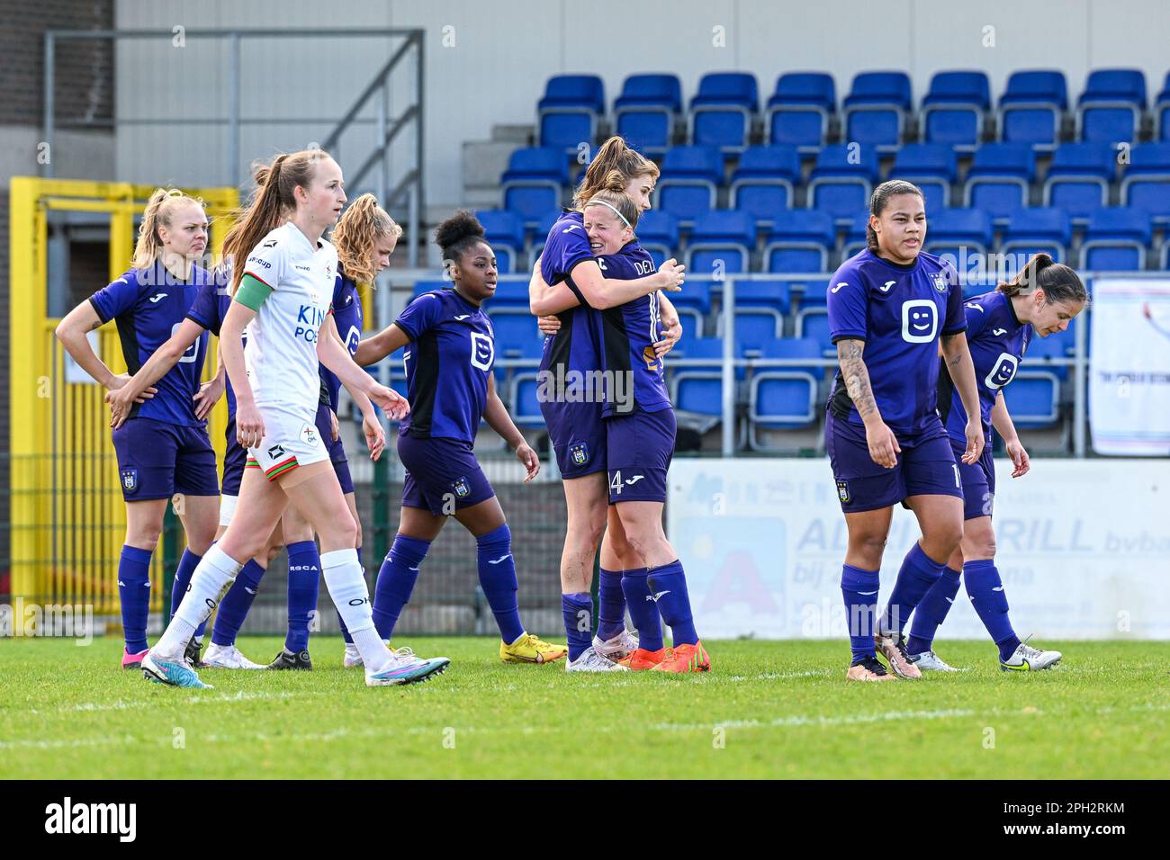 Zaventem, Belgium. 25th Mar, 2023. Marie Minnaert (16) of Anderlecht