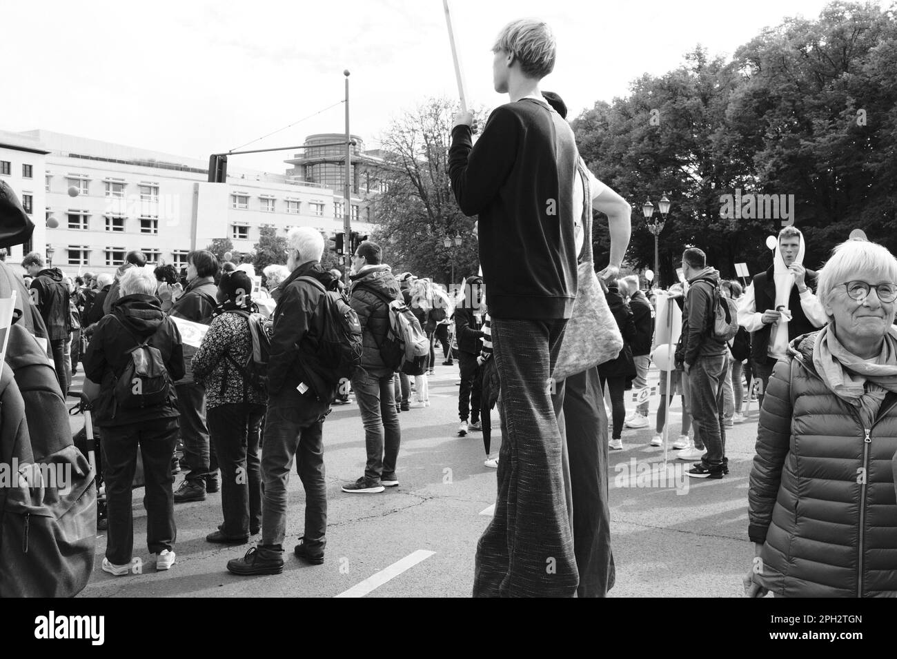 Berlin Brandenburger Tor, Marsch fuer das Leben. March for Life Stock