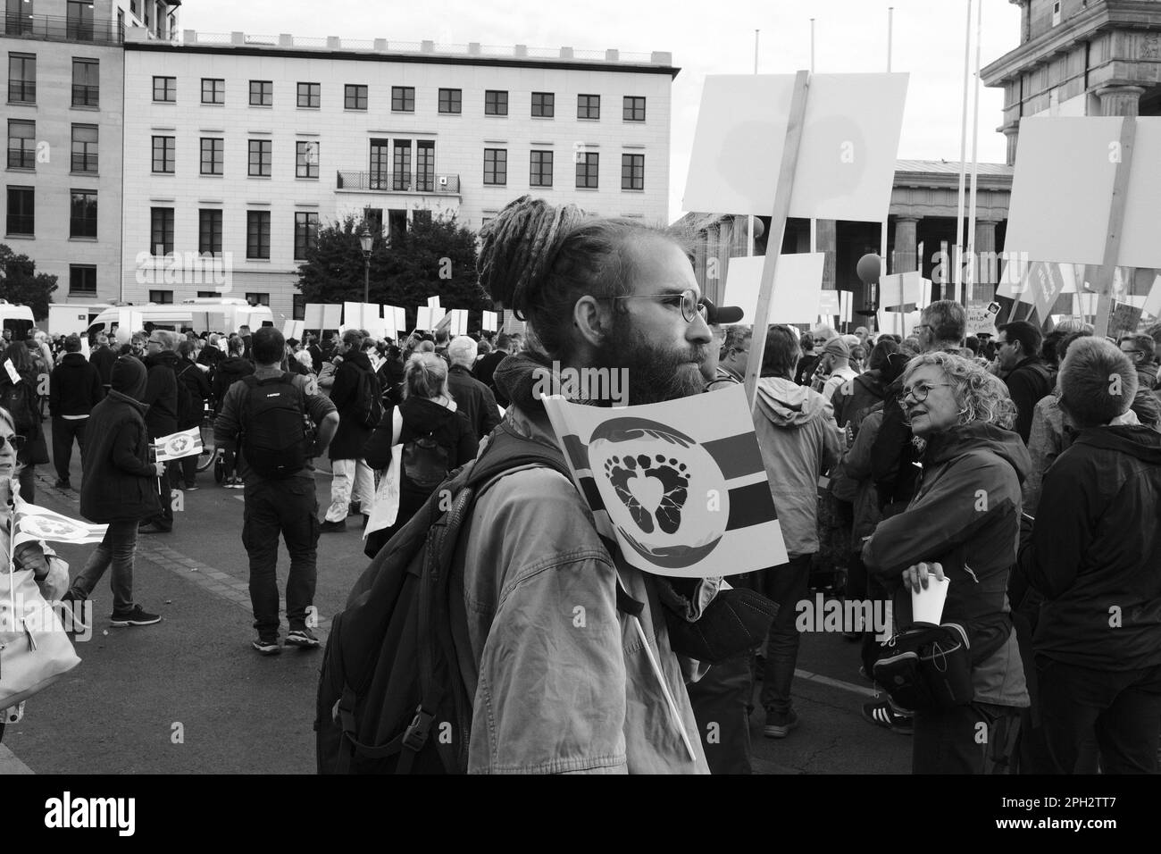 Berlin Brandenburger Tor, Marsch fuer das Leben. March for Life Stock ...