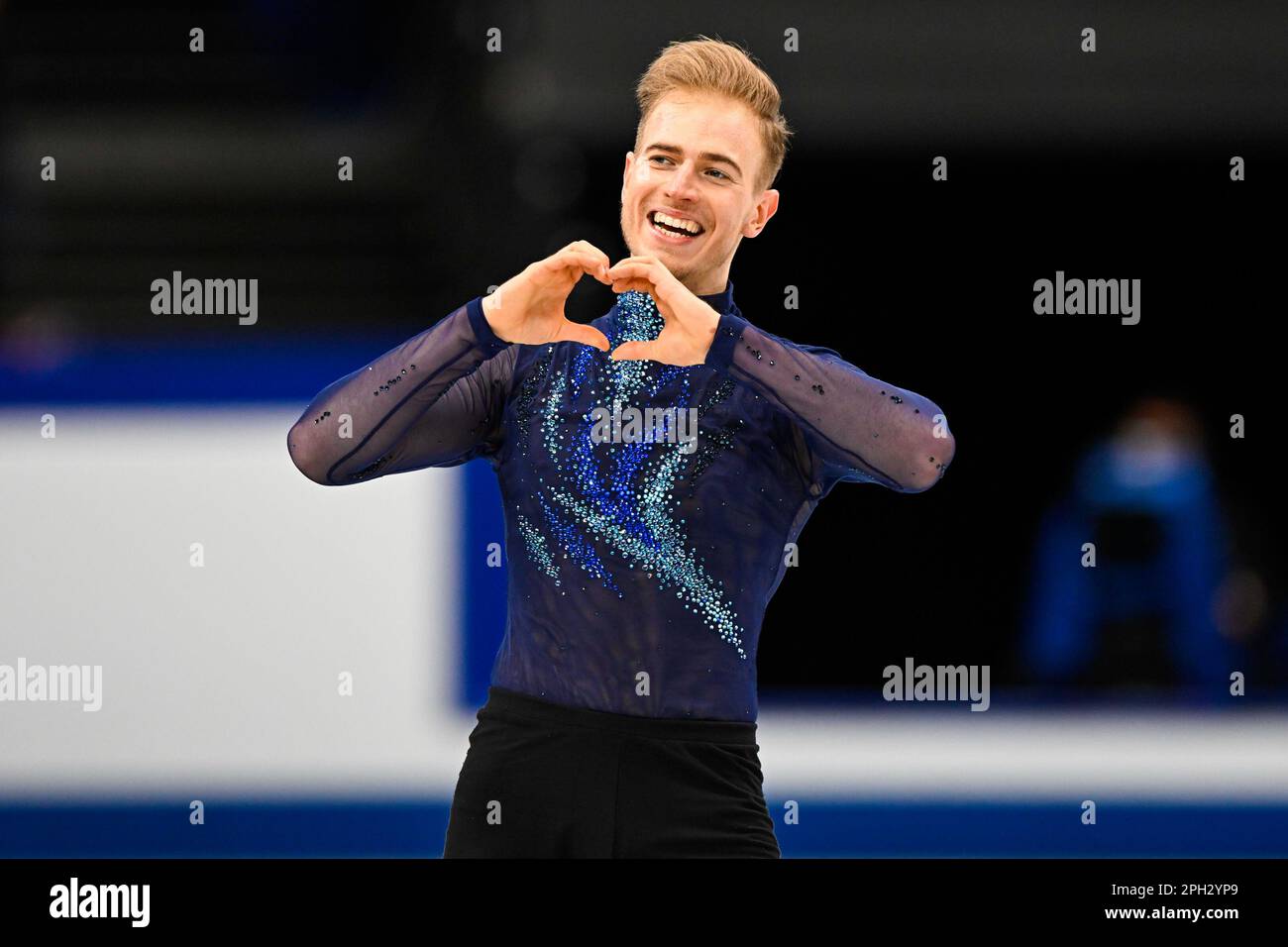 SAITAMA, JAPAN - MARCH 25: Filip Taschler of Czech Republic competes in the Ice Dance Free Dance during the ISU World Figure Skating Championships 2023 at Saitama Super Arena on March 25, 2023 in Saitama, Japan (Photo by Pablo Morano/BSR Agency) Stock Photo
