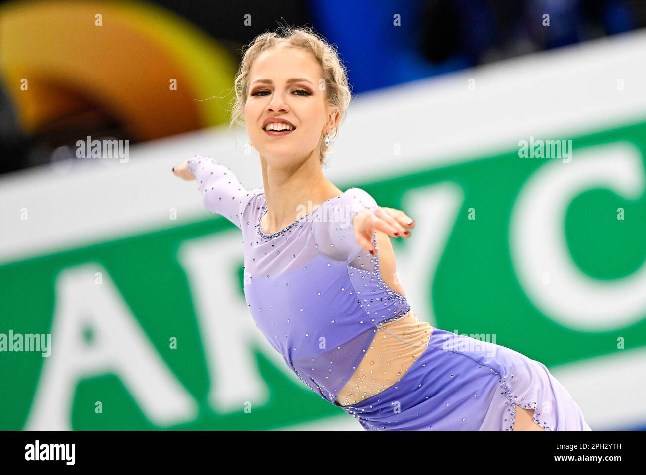 SAITAMA, JAPAN - MARCH 25: Juulia Turkkila of Finland competes in the Ice Dance Free Dance during the ISU World Figure Skating Championships 2023 at Saitama Super Arena on March 25, 2023 in Saitama, Japan (Photo by Pablo Morano/BSR Agency) Stock Photo