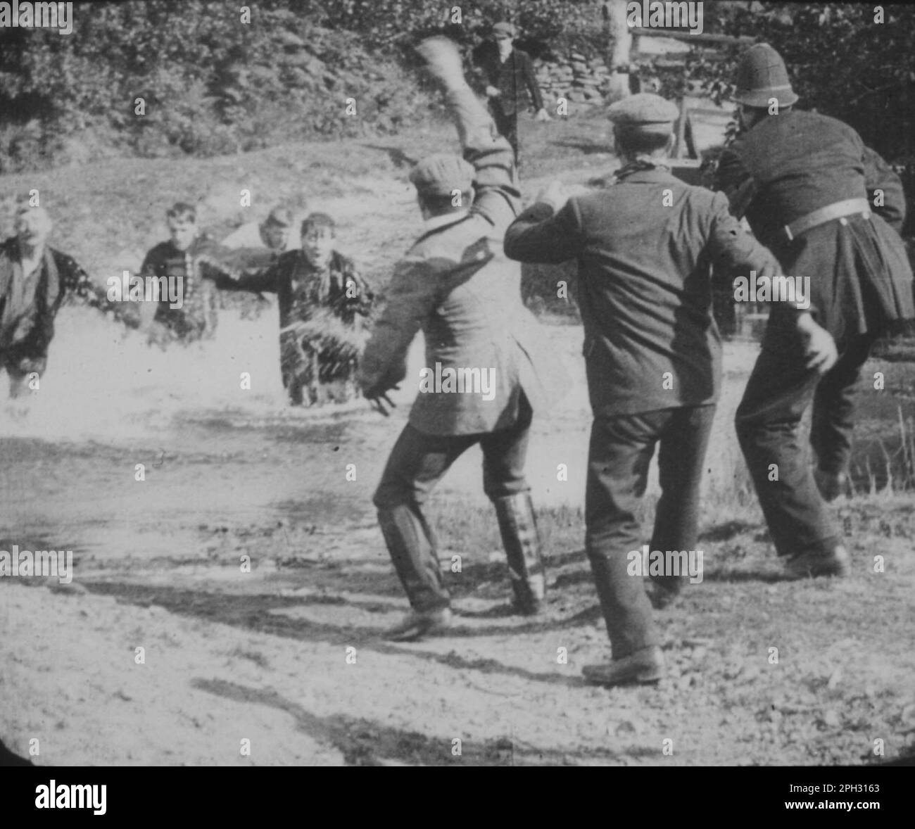 Desperate Poaching Affray (1903 Stock Photo Alamy