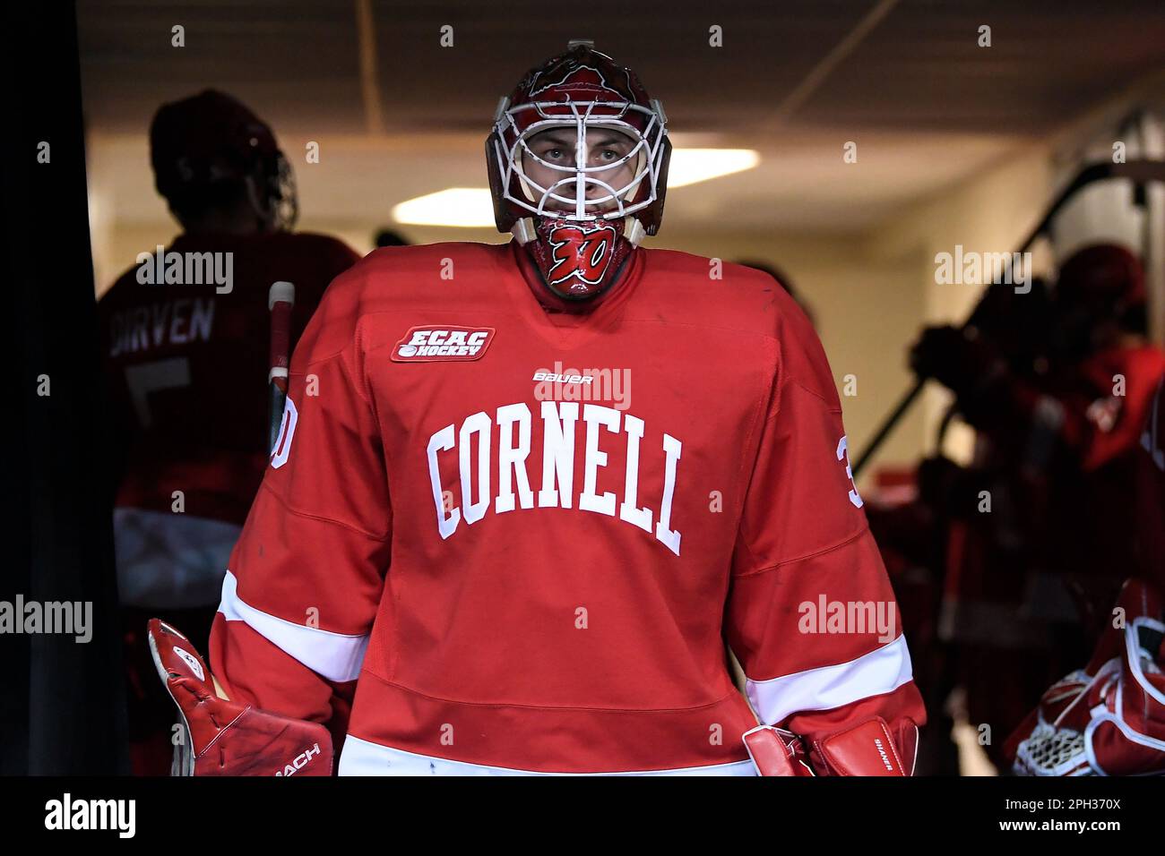 Manchester, New Hampshire, USA. 25th Mar, 2023. Cornell goaltender Ian