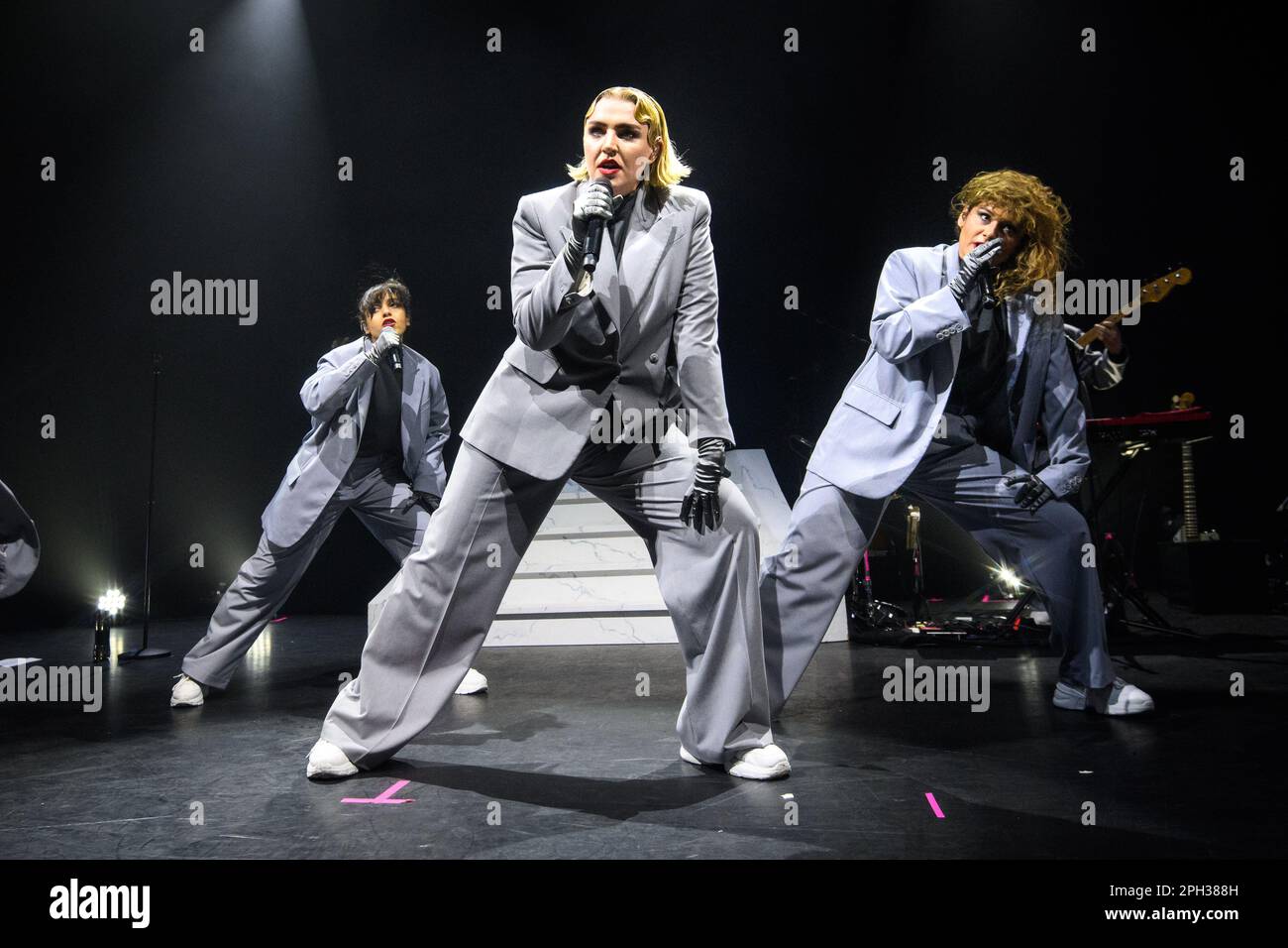 London, UK. 25th Mar, 2023. Self Esteem performing at the Hammersmith