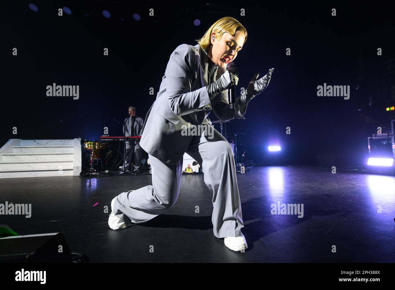 London, UK. 25th Mar, 2023. Self Esteem performing at the Hammersmith